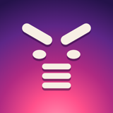 Dusk icon, purple and pink